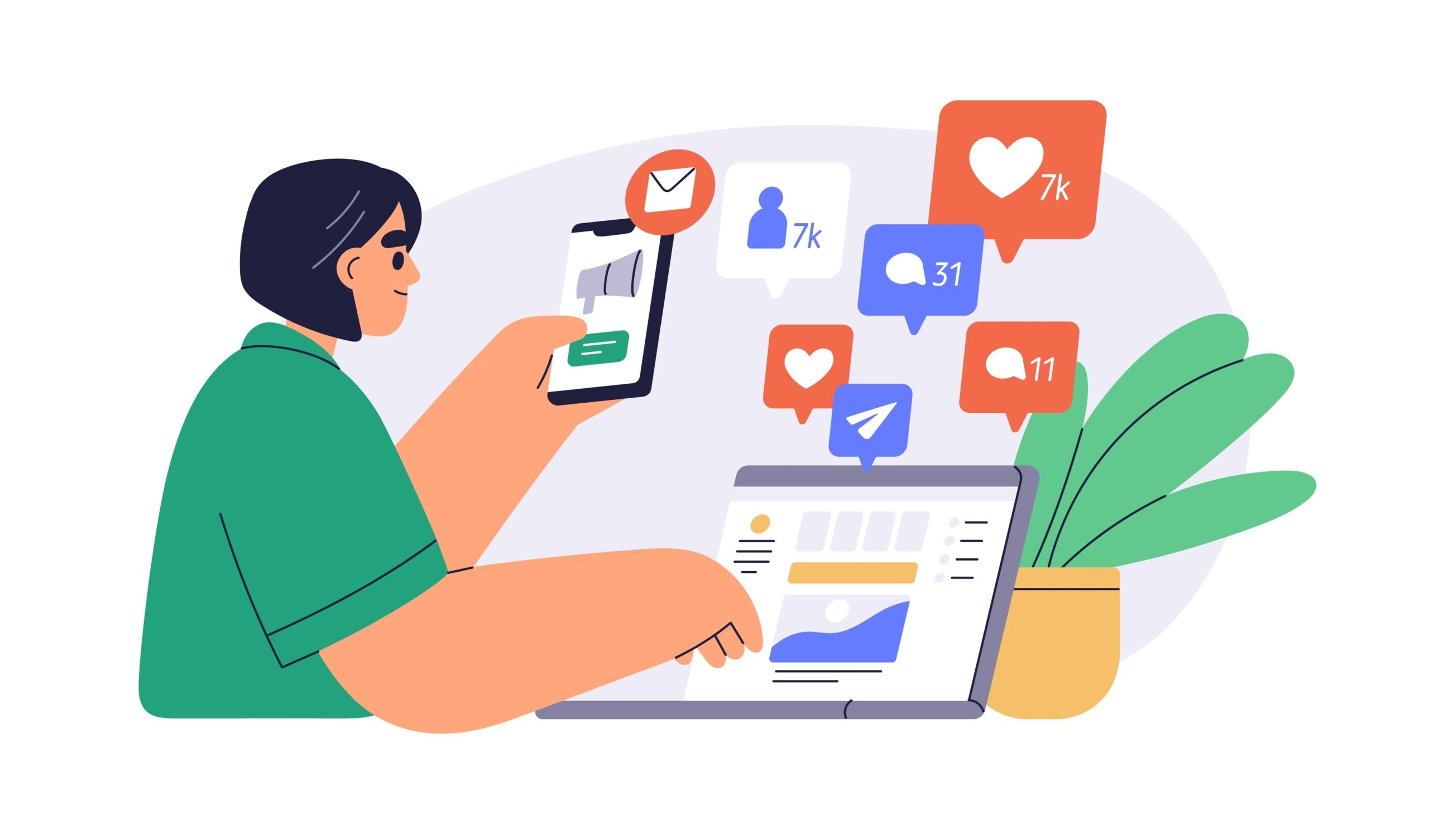 woman working on content creation ideas