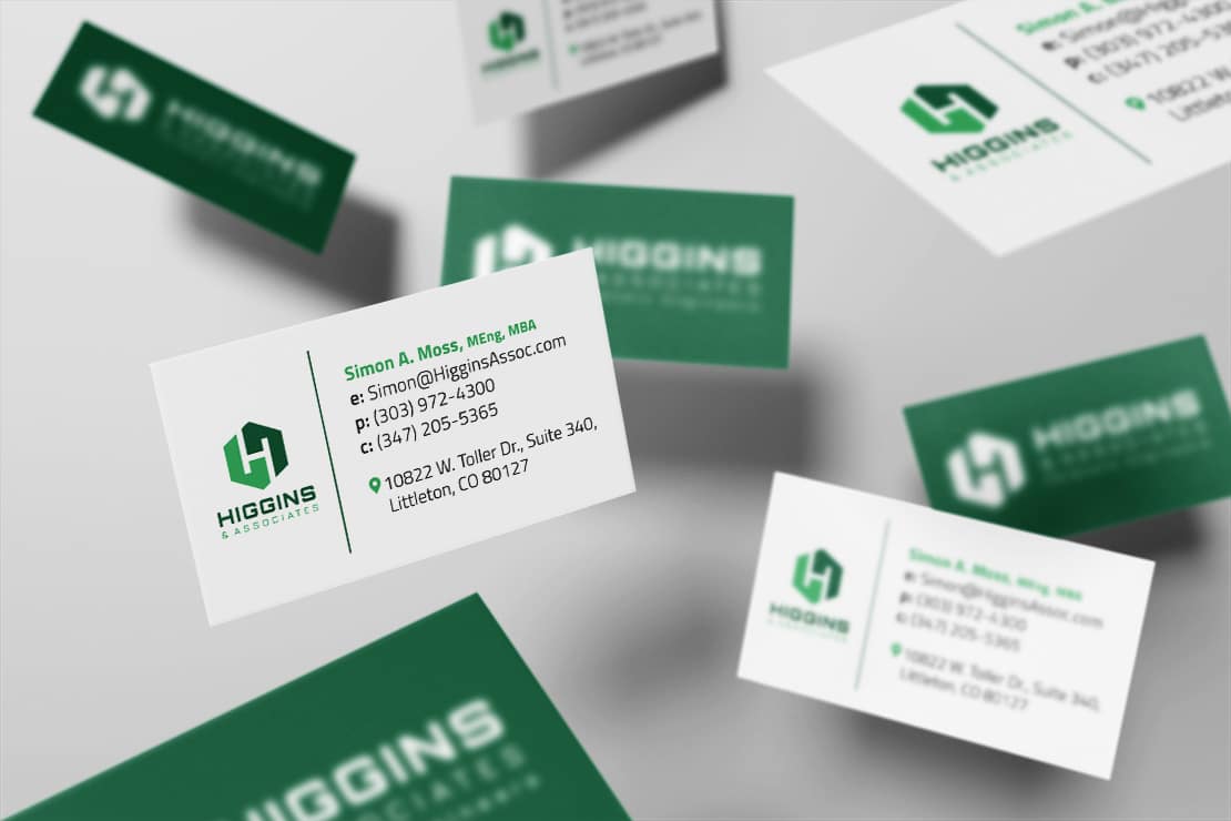Print marketing business card design
