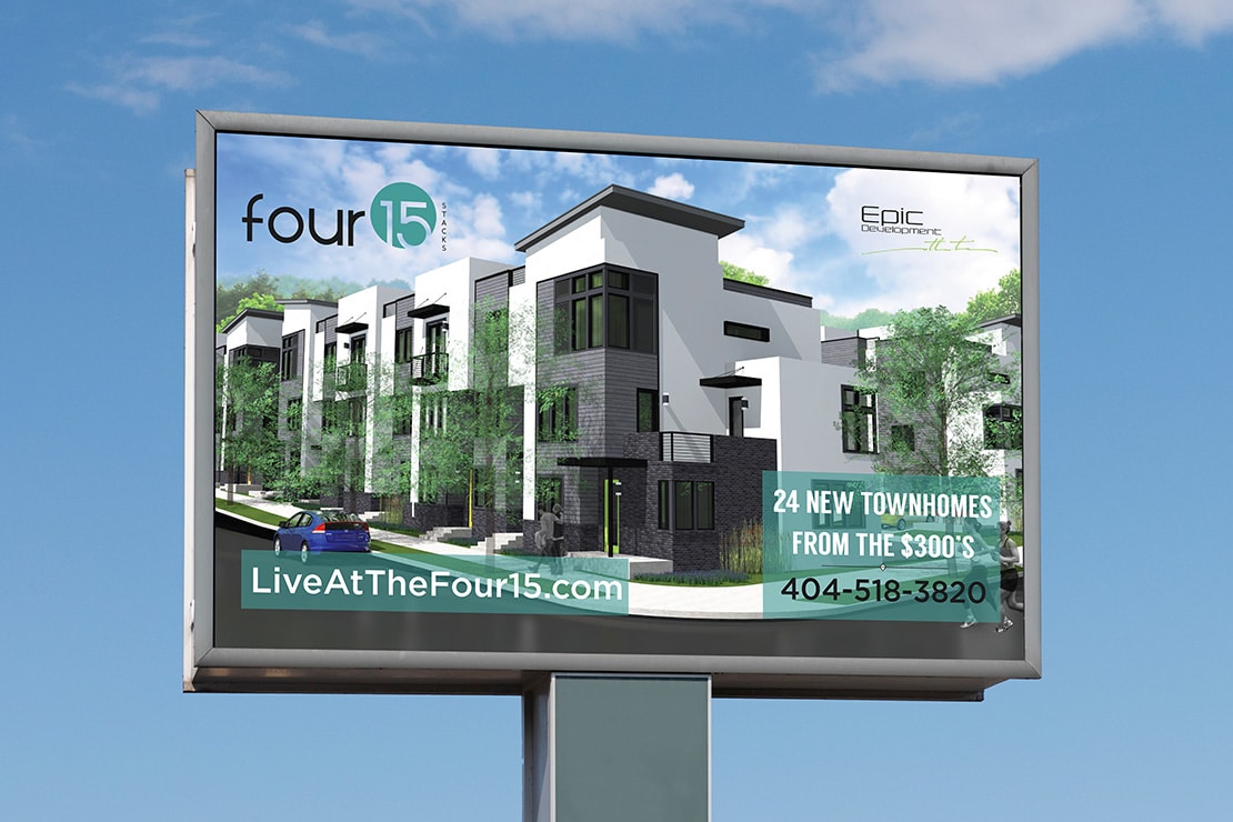 Billboard design for Denver real estate development company